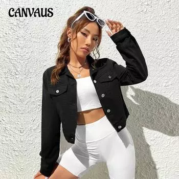 Весенне-осенняя женская джинсовая куртка, женская повседневная короткая куртка, топы XS армия зеленый