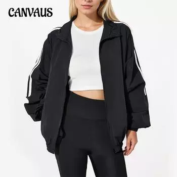 Весенне-осенняя женская куртка больших размеров с капюшоном, свободная, однотонная, в полоску, с длинным рукавом, с защитой от солнца M серый