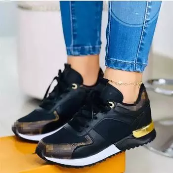 Весенне-осенняя женская обувь больших размеров с принтом «рыбий рот», спортивная обувь для отдыха 36 белый