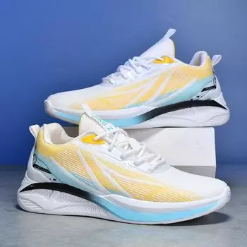 Весенне-осенняя женская обувь Новые спортивные кроссовки Летающие тканые дышащие спортивные кроссовки Легкая мужская обувь Молодежная модная обувь 39
