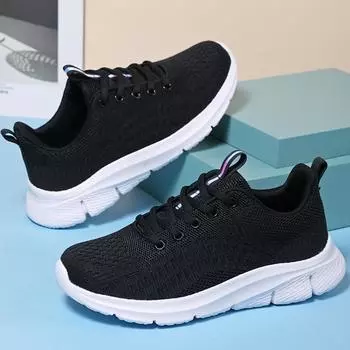Весенне-осенняя женская обувь. Спортивная обувь. Ультралегкие женские летающие носки маленького размера. Спортивная обувь. 35 чёрный
