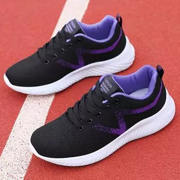 Весенне-осенняя женская обувь. Спортивная обувь. Женская спортивная обувь большого размера. Кроссовки для фитнеса. 35 розы красного/чёрный