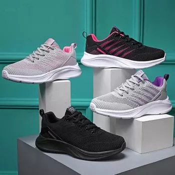 Весенне-осенняя женская обувь, женская резиновая обувь из этиленвинилацетата, легкая спортивная обувь для бега на открытом воздухе для фитнеса и улицы 35 чёрный