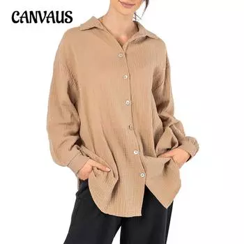 Весенне-осенняя женская рубашка с v-образным вырезом и завязками на пуговицах, однотонная свободная рубашка с длинными рукавами и пузырьками, топ S белый