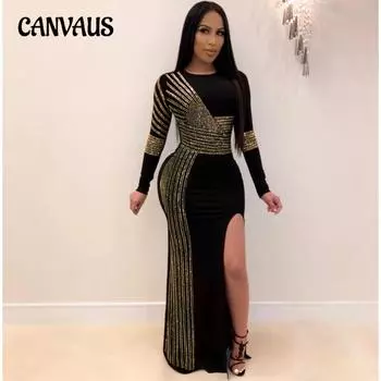 Весеннее и летнее свободное платье для темперамента бедра, женское платье больших размеров XL чёрный