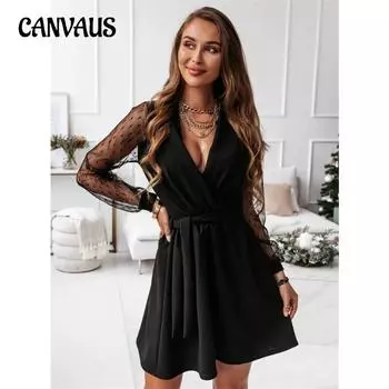 Весеннее и летнее женское платье, кружевные платья с длинными рукавами, женское элегантное платье S красный