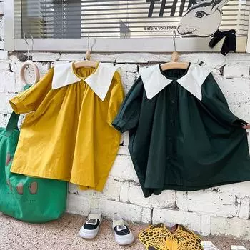 Весеннее и осеннее платье с пышной талией для девочек, милое платье принцессы 15