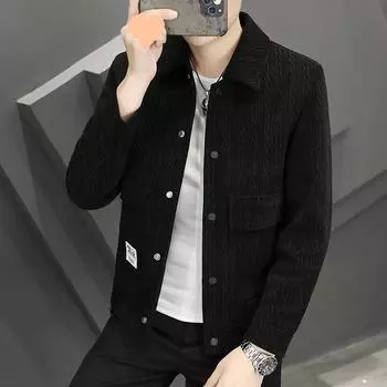 Весеннее новое пальто мужская куртка с короткими лацканами M