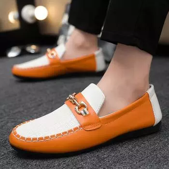 Весеннее общество парень повседневная обувь модная обувь Doudou обувь мужская ленивая обувь покрывает ноги одна педаль мужская обувь импортная торговля большой размер 39