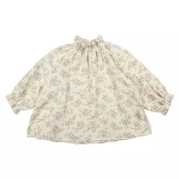 Весеннее платье с длинными рукавами для маленьких девочек, милое платье из чистого хлопка с цветочным принтом, одежда для маленьких девочек 73