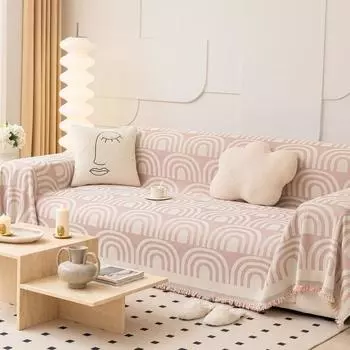 Весеннее жаккардовое полотенце для дивана, высококачественное нескользящее двустороннее полотенце для подушки, простое современное полотенце 180*130