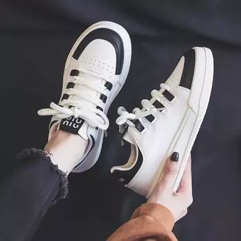Весенние белые туфли Новые женские студенческие туфли для увеличения роста Спортивные туфли для досок Модная повседневная обувь 35 бежевый