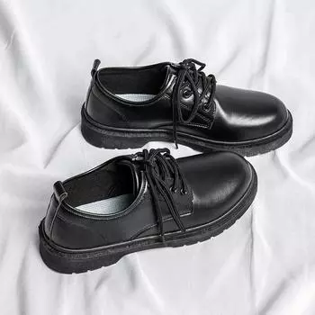Весенние черные мужские кожаные туфли для делового костюма, повседневные защитные туфли для мужчин, рабочие туфли дерби, повседневные кроссовки для работы в бизнесе 42