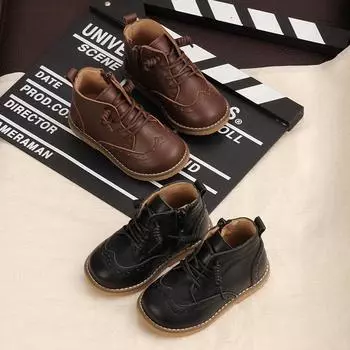 Весенние детские ботинки martin с мягкой подошвой, модные удобные ботинки для мальчиков и девочек, детская обувь 22