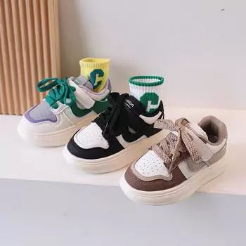 Весенние детские повседневные дышащие кроссовки и спортивная обувь 21 зелёный