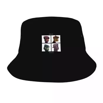 Весенние головные уборы Музыкальная группа Gorillaz Demon Days Панама Модные шляпы унисекс от солнца Шапки Боба Шапки рыбака для рыбалки Отпуск One Size