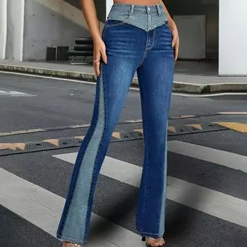 Весенние и летние джинсы из микро-джинса, модные джинсы с высокой талией, тонкие и драпирующиеся джинсы для похудения с высокой талией XXL синий