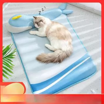 Весенние и летние коврики в форме китов для кошек и собак, коврики для дома, защитные подголовники, дышащие товары для кошек S