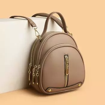 Весенние и летние мини-сумки для женщин, универсальный трехслойный женский рюкзак, сумка через плечо, многофункциональная сумка