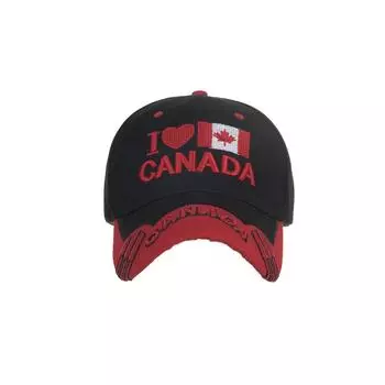 Весенние и летние новинки бейсболка с вышитым канадским кленовым листом кепка кепка от солнца чёрный