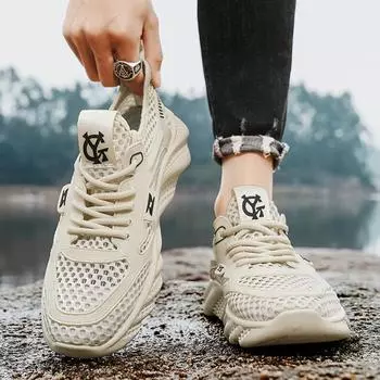 Весенние и летние новинки, мужская обувь для ручья, спортивная обувь, ажурная сетка, быстросохнущие сандалии для альпинизма и забродов, мужская обувь 39