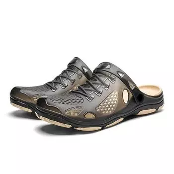 Весенние и летние пляжные туфли для активного отдыха, дорожные туфли с отверстиями, полые сандалии, мужские повседневные классные сандалии из ракушки 905 40 синий