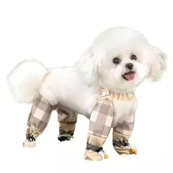 Весенние и летние прогулки с собаками с непроницаемыми штанами, обмотанные ноги, водонепроницаемые и грязенепроницаемые для маленьких медведей, выгул маленьких собак, одежда для домашних собак XXL