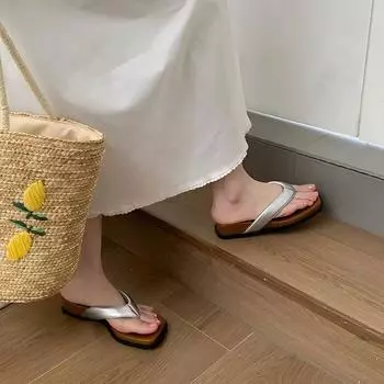 Весенние и летние туфли с квадратной головкой и легким ртом, темпераментные туфли на толстом каблуке в корейском стиле, повседневные босоножки на танкетке, модная женская обувь 35 чёрный