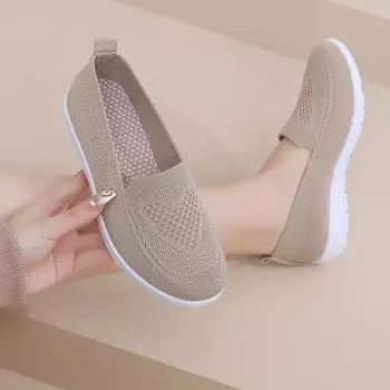 Весенние и летние женские туфли, повседневные, на плоской подошве, удобные и дышащие, для прогулок на открытом воздухе, полые туфли на плоской подошве, мокасины 36