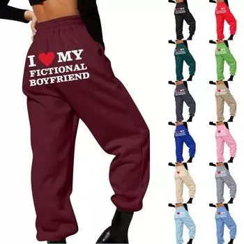 Весенние и однотонные принтованные модные женские повседневные брюки с карманами и шнурком M розовый