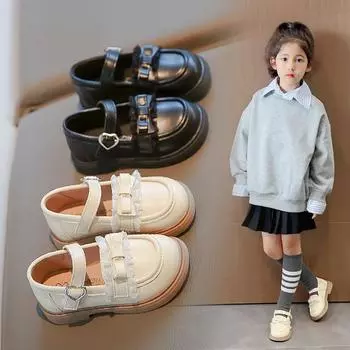 Весенние и осенние кожаные туфли для маленьких девочек с бантом и кружевом. Туфли принцессы. Милые детские туфли Doudou с мягкой подошвой. 23 бежевый