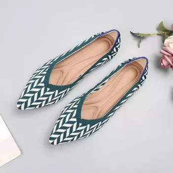 Весенние и осенние летающие туфли-одиночки на плоской подошве женские туфли вязаные женские туфли 34 зебра