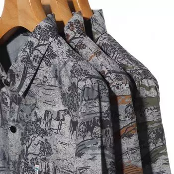 Весенние и осенние модные персонализированные принтованные тонкие рубашки с длинными рукавами для молодежи и людей среднего возраста, повседневные мужские рубашки M
