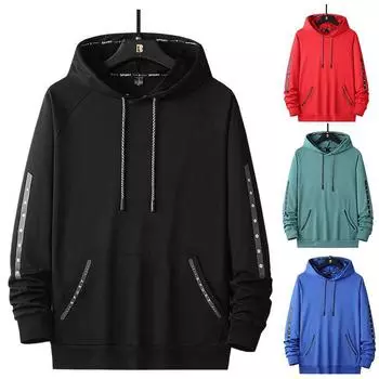 Весенние и осенние мужские и женские хлопковые толстовки свободного кроя больших размеров с движением Повседневный однотонный топ M