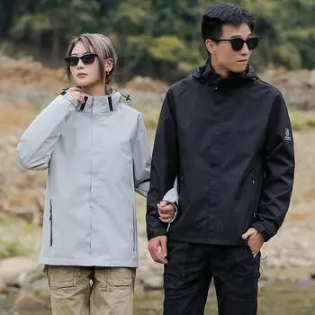 Весенние и осенние мужские и женские куртки Весенние и осенние тонкие стильные пары Спорт на открытом воздухе Альпинизм Кемпинг Основные водонепроницаемые M