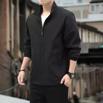 Весенние и осенние мужские куртки Повседневные универсальные куртки Куртки для активного отдыха Корейский стиль Тонкие мужские модные брендовые топы M
