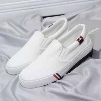 Весенние и осенние мужские повседневные парусиновые туфли One Foot on Set, износостойкие туфли на плоской подошве 44