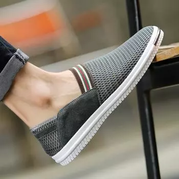 Весенние и осенние новинки Сетчатая обувь Мужская обувь Сетчатая мужская повседневная обувь Модная обувь Ленивая обувь Мужская обувь One 38