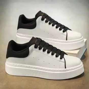 Весенние и осенние новые белые туфли. Модные, универсальные, легкие, удобные, повседневные спортивные туфли для мужчин и женщин 39-44 39 чёрный