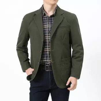 Весенние и осенние повседневные маленькие костюмы Мужские свободные костюмы Модные мужские повседневные весенние куртки Мужские универсальные модные M