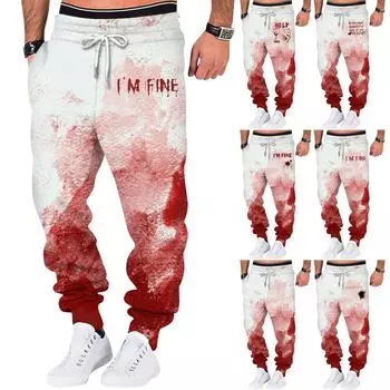 Весенние и осенние спортивные брюки для фитнеса, мужские свободные повседневные спортивные штаны из хлопка XXL