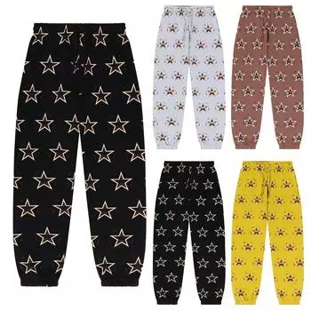 Весенние и осенние спортивные однотонные брюки для фитнеса, мужские свободные повседневные спортивные штаны большого размера из хлопка XXXL кофейный