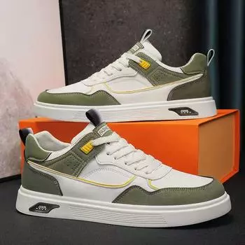 Весенние и осенние спортивные туфли на плоской подошве, повседневные, дышащие и универсальные, модные, трендовые туфли для активного отдыха 39 белый