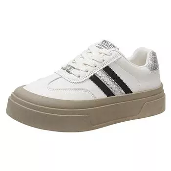 Весенние и осенние туфли белого цвета, женская обувь, универсальные повседневные туфли для сноуборда, парусиновые кроссовки Single 35