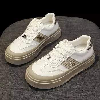 Весенние и осенние туфли белого цвета, женская обувь, универсальные повседневные туфли для сноуборда, парусиновые кроссовки Single 35 чёрный