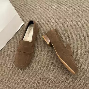 Весенние и осенние туфли на плоской подошве, женские повседневные туфли с круглым носком, удобные женские рабочие туфли, женские повседневные туфли на плоской подошве с круглым носком 35