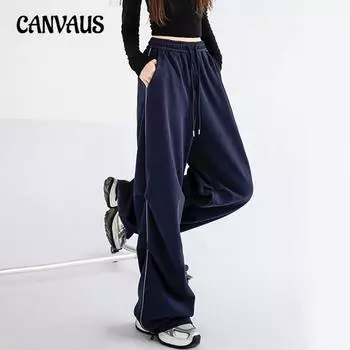 Весенние и осенние женские однотонные плиссированные брюки со шнуровкой и высокой талией для поездок на работу в повседневном стиле M коричневый