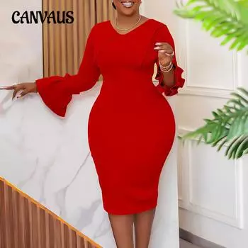 Весенние и осенние женские платья, модные темпераментные платья больших размеров, модные платья-карандаш на бедрах S