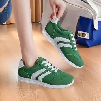 Весенние и осенние женские туфли больших размеров, простые и модные, обувь Forrest Gump 2025, новые легкие повседневные универсальные женские кроссовки для бега 35 красный