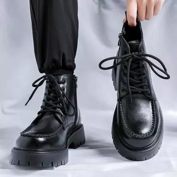 Весенние интернет-знаменитости британский стиль дизайн Sense Big Head Martin Boots универсальные локомотивные инструментальные ботинки 86119-R 38 чёрный